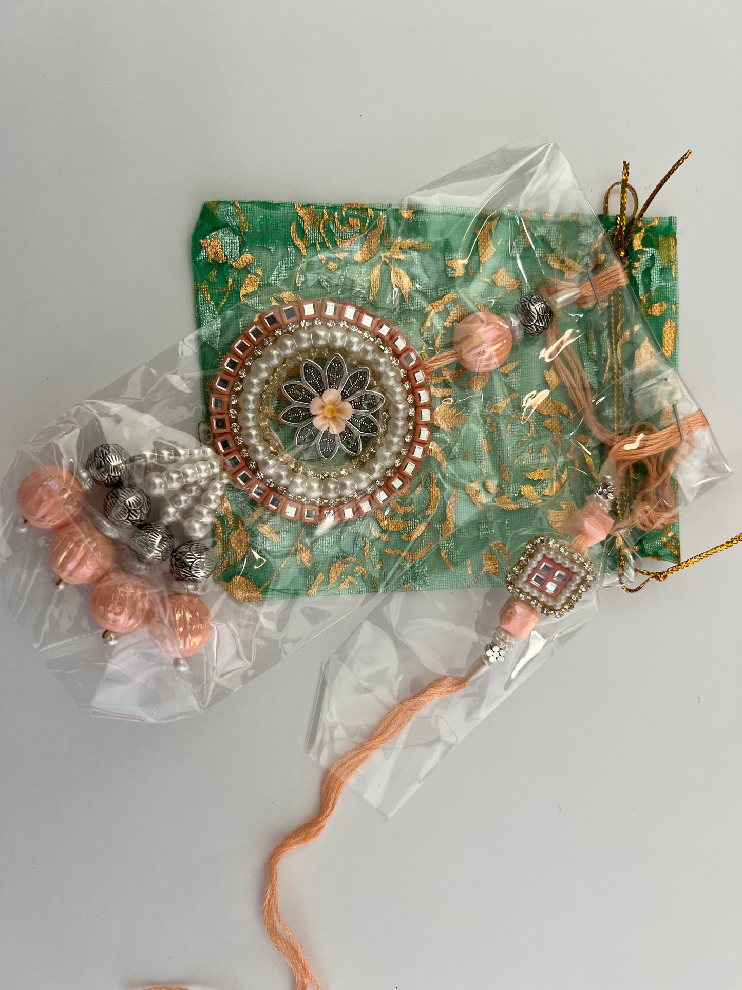 Set of 2Rakhi Lumba for Bhai and Bhabhi